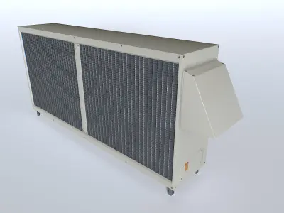 Rooftop AC hvac unit 4 Low-poly 3D model