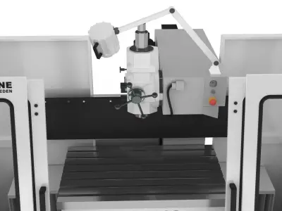 Corded Milling Machine ABENE VHF-680 3D model