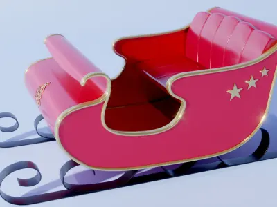 Sleigh 3D model get