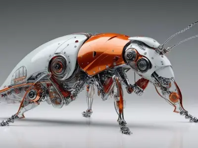 Cyberpunk Mechanical Beetle 3D Model 3D model
