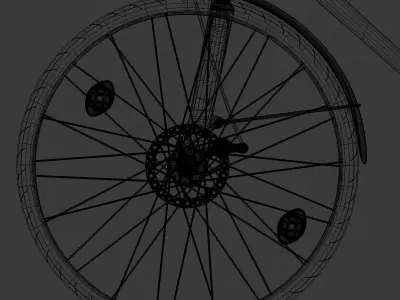 Touring Bicycle 3D model
