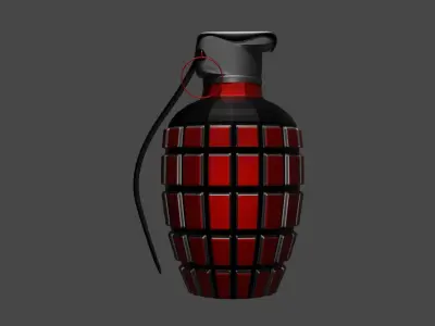 Grenade Low-poly 3D model purchase