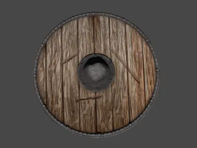 Medieval Shield 3D model get