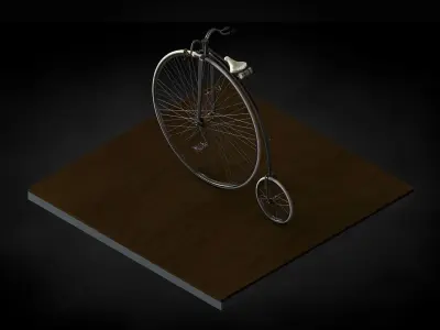 Bicycle - penny farthing  3D model