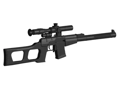 VSS Vintorez rifle 3D model