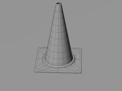 Traffic Cone Free 3D model get