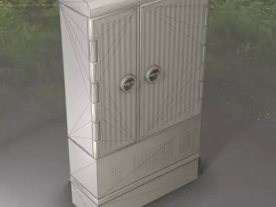 Electrical Distribution Cabinet 147 Low-poly 3D model