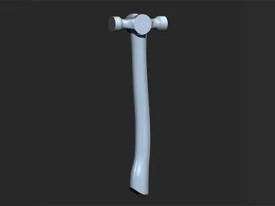 25 Hammer Base Mesh Low-poly 3D model