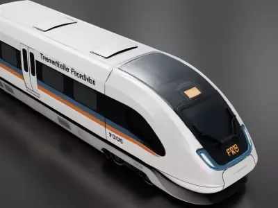 Transrapid TR08 Maglev Train 3D print model