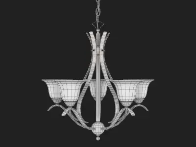Kichler - Dover - 5 Light Chandelier Low-poly 3D model