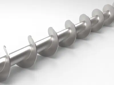 Screw metal 3D model
