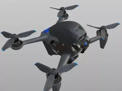 Carbon Fiber Drone 3D model