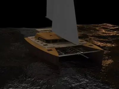 Catamaran Free 3D model