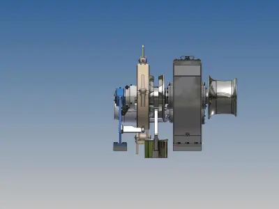Anchor mooring winch 101 E 36 K3 3D model