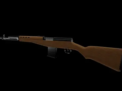 SVT-40 Rifle Free 3D model