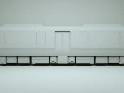 JR 323 Japan Commuter Train 3D Model Untextured Low-poly 3D model