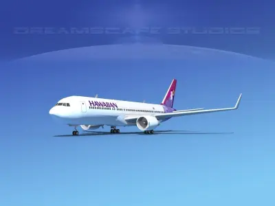 Boeing 767-300 Hawaiian 3D model