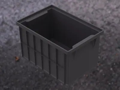 Stackable Storage Bin Capacity 2 Litres 3D print model