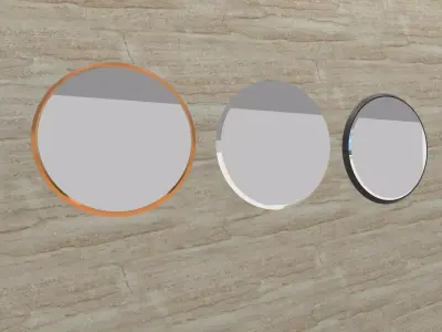 Beveled Mirror Circle 3D model