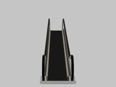 Escalator Low-poly 3D model purchase