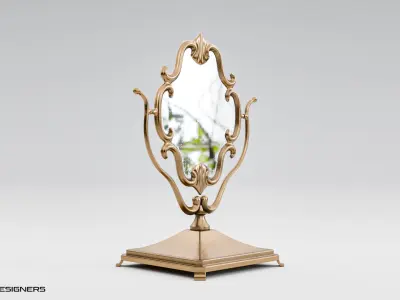 Vintage Vanity Mirror 3D model
