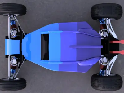 RC Dune Buggy Low-poly 3D model