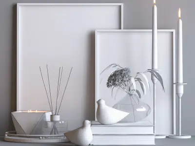 Decorative set 17 3D model purchase
