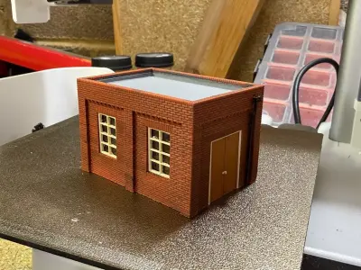 Model Railway Small Brick Boiler House Building 3D print model