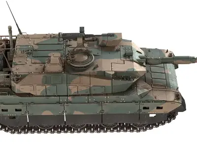Type 10 Hitomaru MBT Free low-poly 3D model