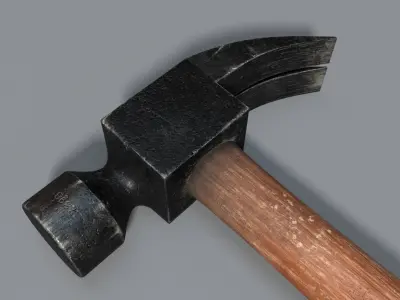Hammer Low-poly 3D model shop