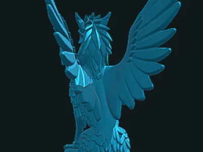 Griffin SF101  a beautifully crafted mythical creature 3D model Low-poly 3D model