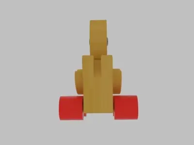 Duck Toy Low-poly 3D model