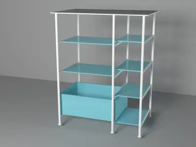 furniture cupboard Low-poly 3D model