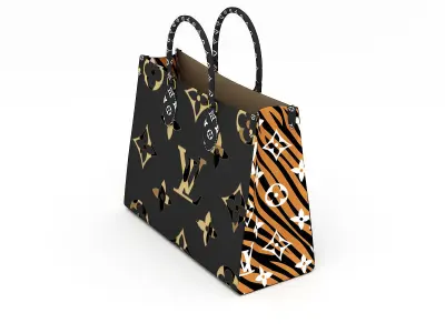 Louis Vuitton Leather Bag 8 3D model
