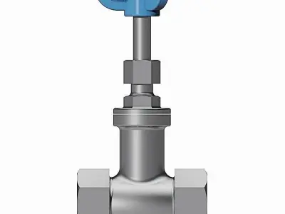 Gate Valves - BSP Threaded Ends -  3D model