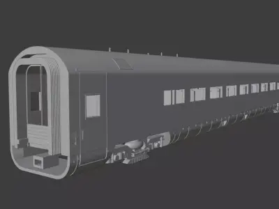 H0 1-87 scale Reisezugwagen Apmz 116 4 3D print model