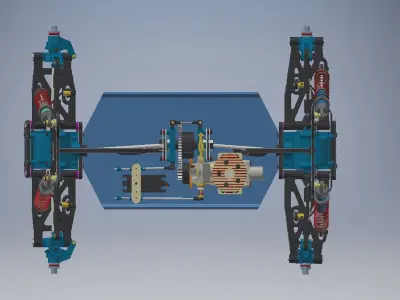 Truck Driveline 3d model 3D model