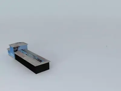 Train station 3D model 6