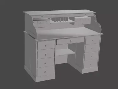 18th century roller desk 3D print model purchase