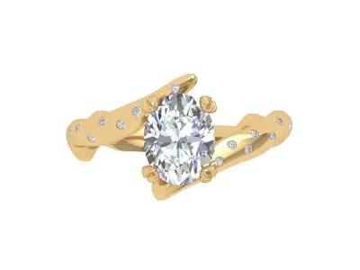 Engagement Ring 3D print model 59
