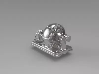 Polished Metal Machine 3D print model
