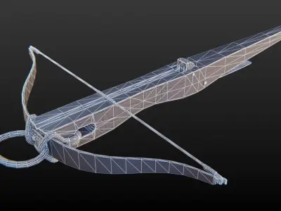 Medieval Crossbow 3D model buy