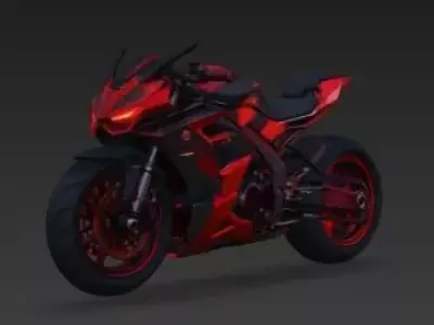 Moto Futurista CyberSport 3D 3D model