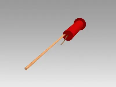 Firework Rocket 3D model buy
