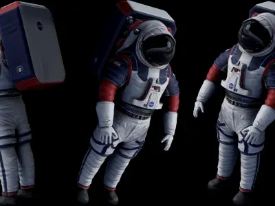 NASA 2024 xEMU Moon Spacesuit 3D model