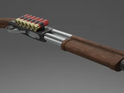 Shotgun Remington 870 3D model