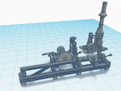 HO Scale Portable Sawmill 3D print model