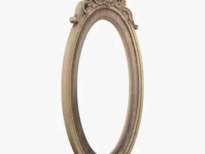 Oval mirror frame 3D model