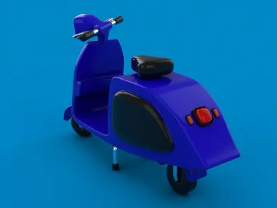 Scooter Free 3D model buy
