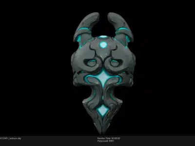 Low Poly Stylized Celestial Sentinel 2 Low-poly 3D model